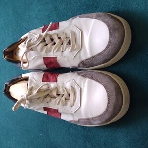 Bexley Minimalist/Retro Leather Sneakers (Made in Portugal)  US 11.5 = EU 45